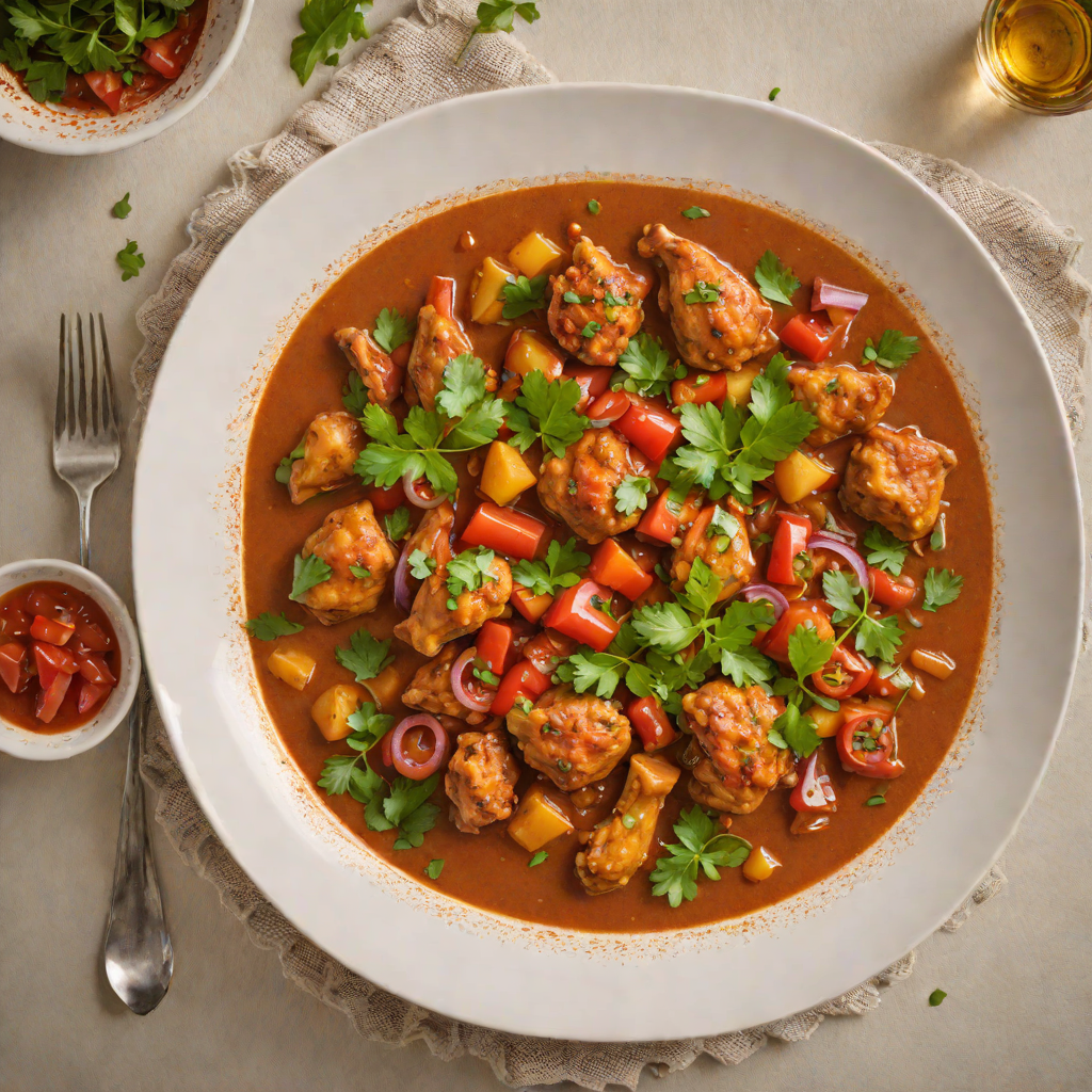 Berbere-Spiced Chicken Stew with Tomato and Onion