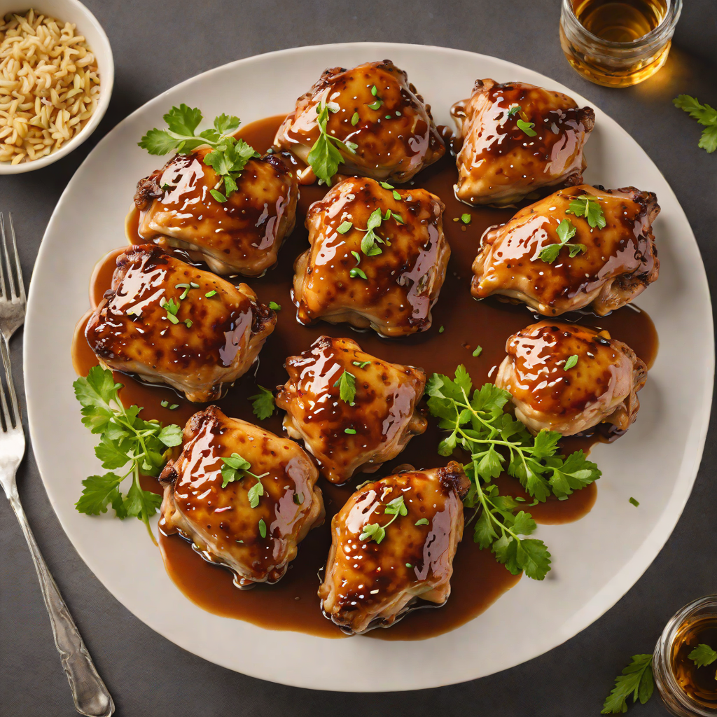Richmond-Inspired Bourbon Maple Glazed Chicken Thighs