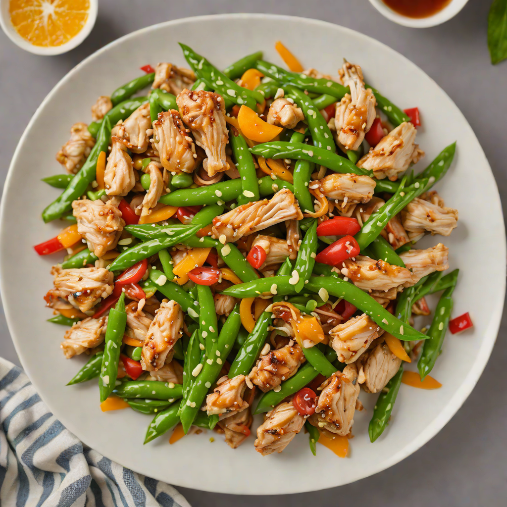 Orange-Scented Chicken Stir-Fry with Snap Peas