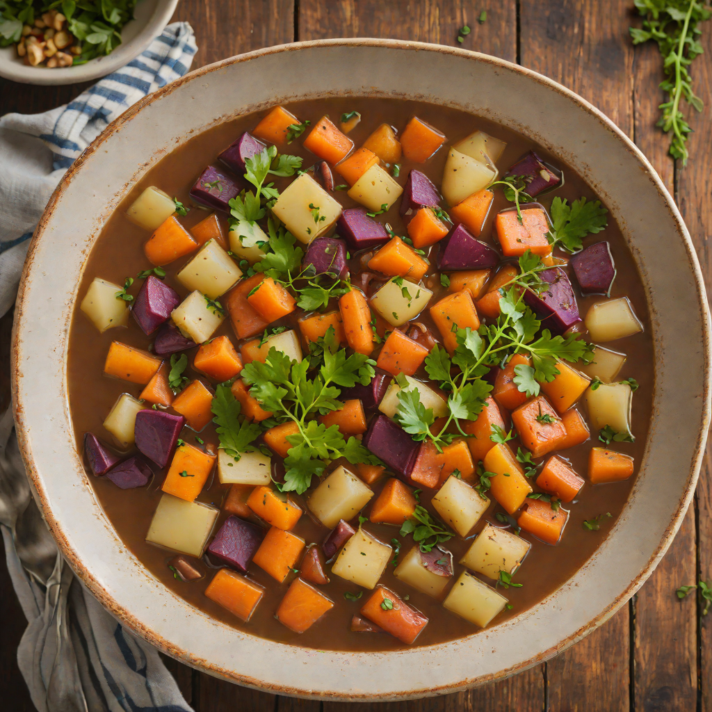 Slow-Cooked Antarctic Root Vegetable Stew