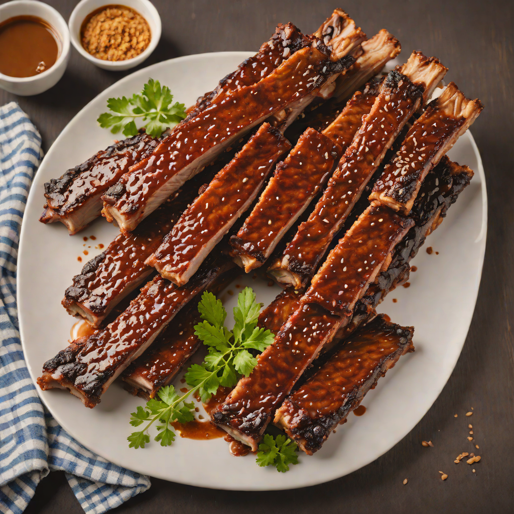 Slow-Smoked St. Louis Style Pork Ribs with Dry Rub Bark