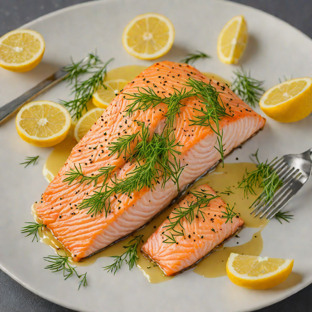 Oven-Baked Salmon with Lemon and Dill