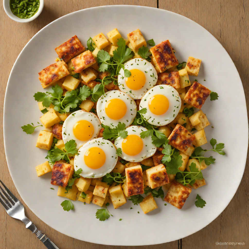 Pan-Fried Goya Champuru with Tofu and Eggs