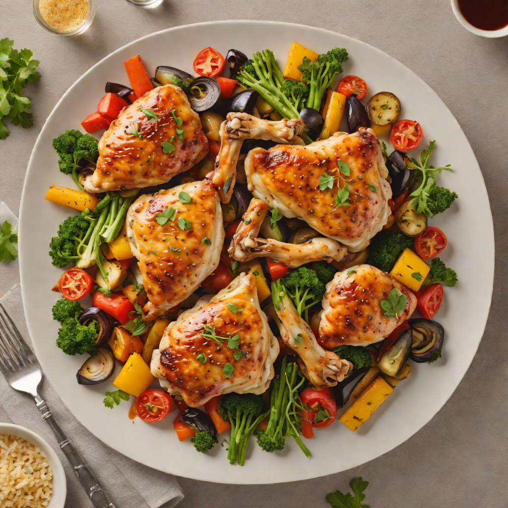 One-Pot Honey Garlic Chicken with Roasted Vegetables