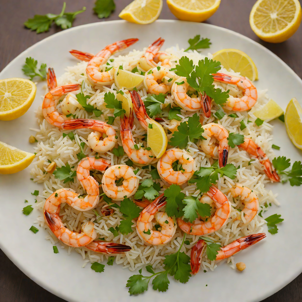 Sautéed Garlic Shrimp with Lemon-Cilantro Rice
