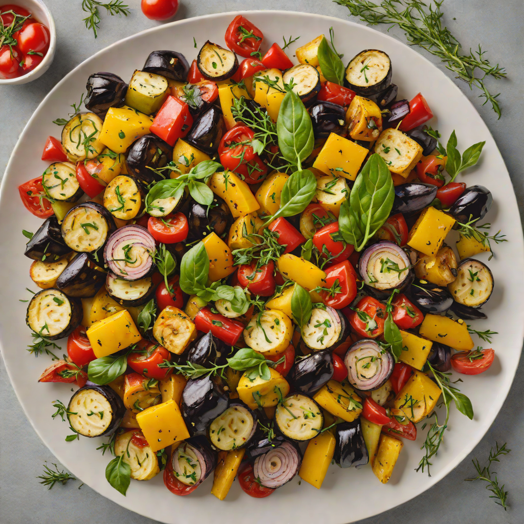 Oven-Roasted Mediterranean Vegetable Medley with Herbs