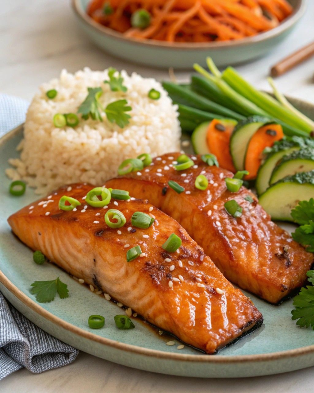 Ginger-Soy Marinated Grilled Salmon