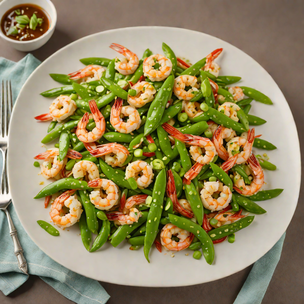 Shrimp Stir-Fry with Garlic and Snow Peas