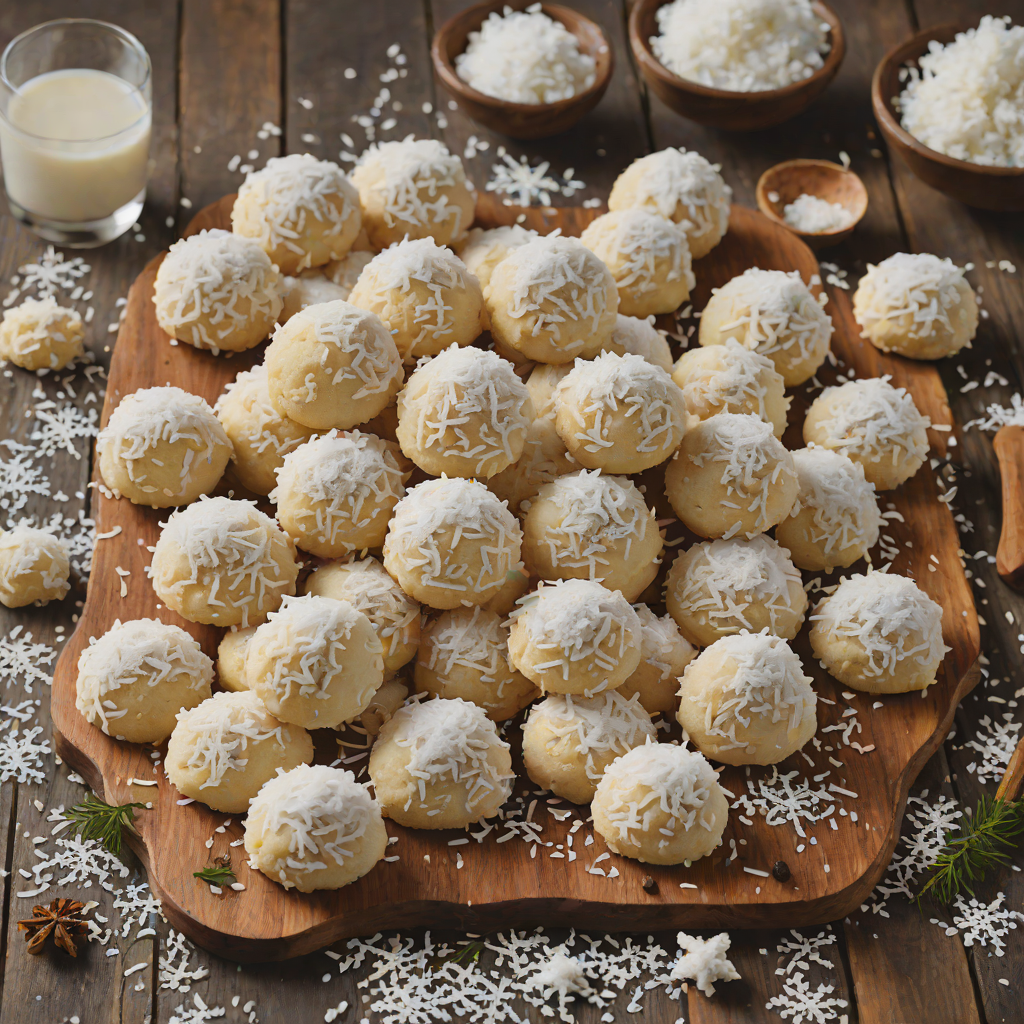 Snow-Covered Coconut Snowball Cookies