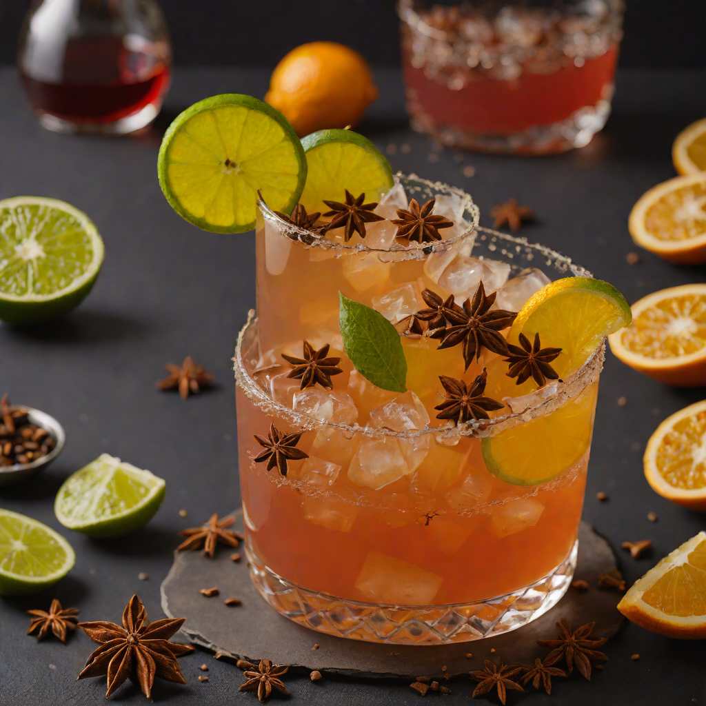 Citrus-Spiced Rum Punch with Star Anise and Cinnamon