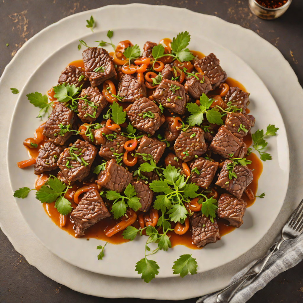 Sautéed Spiced Beef Tibs with Aromatic Herbs