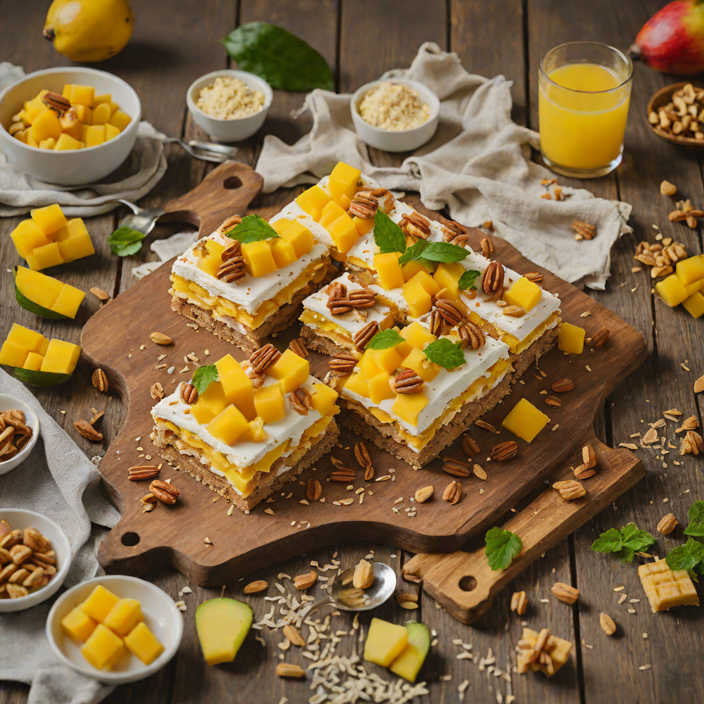 Mango Float No-Bake Dessert with Graham Crackers