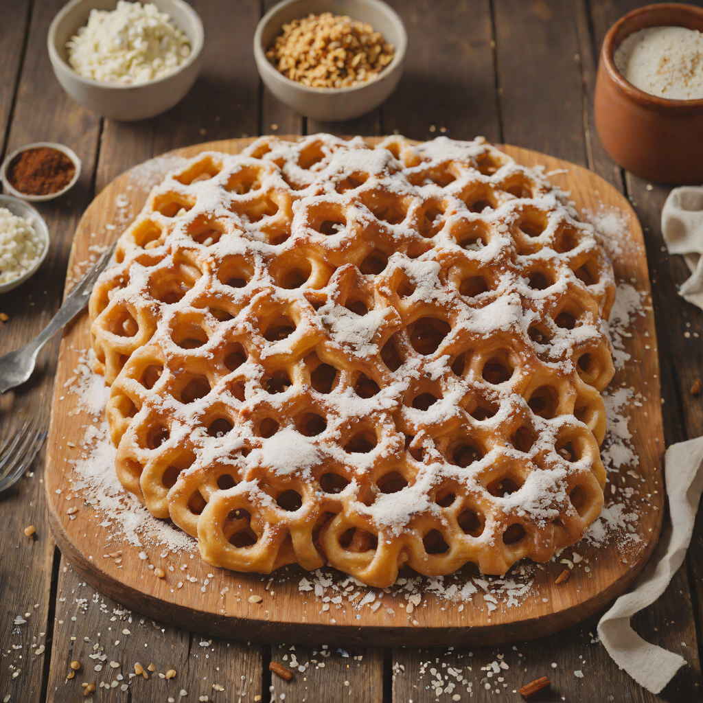 Street-Style Funnel Cake with Cinnamon Sugar