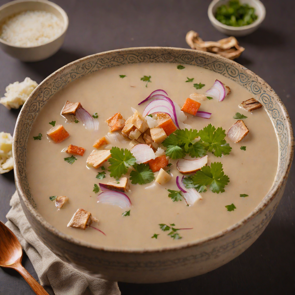 Polynesian-Inspired Coconut and Taro Soup