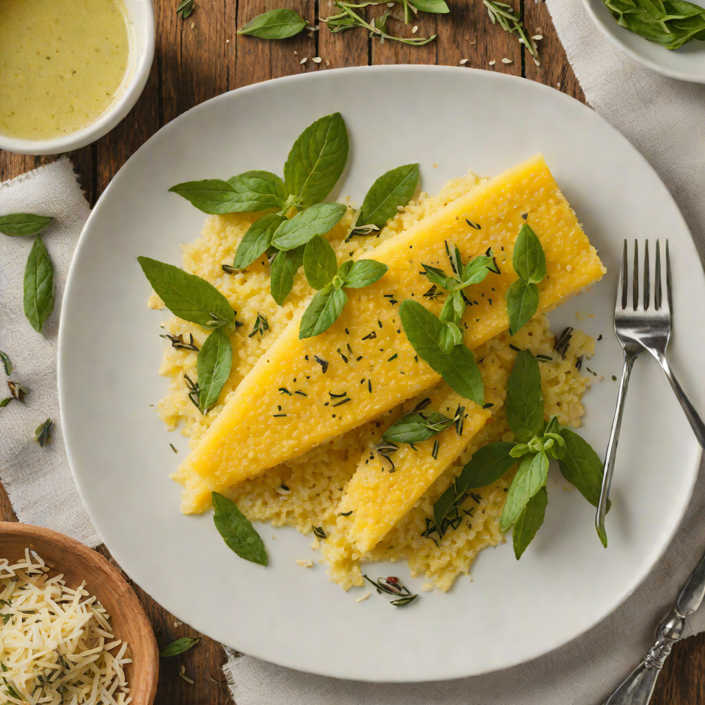 Oven-Baked Polenta with Sage Butter and Parmesan