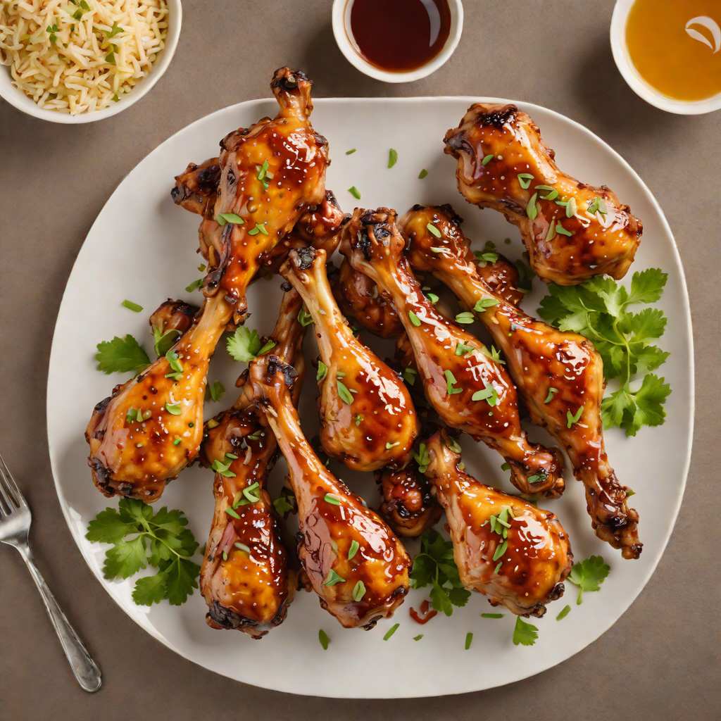 Air Fryer Honey-Soy Glazed Chicken Drumsticks