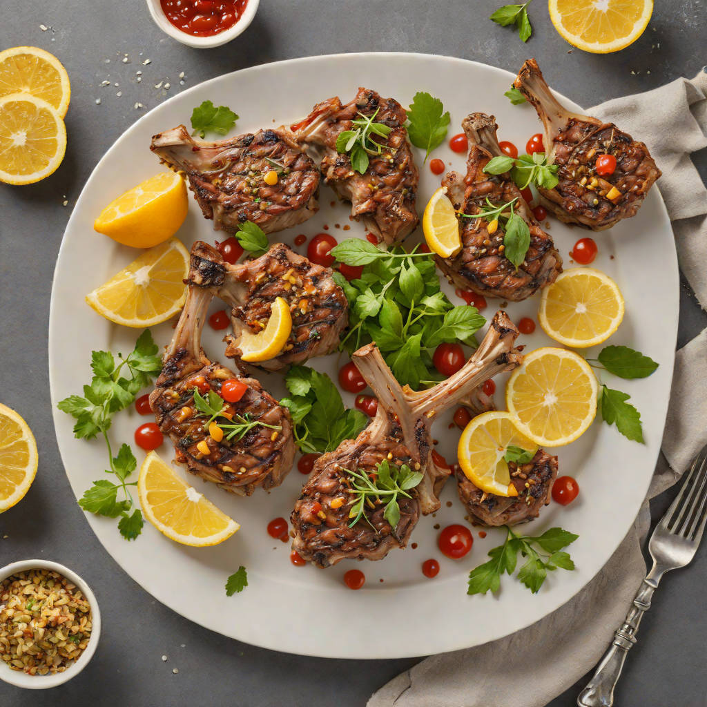 Lemon-Oregano Baked Lamb Chops