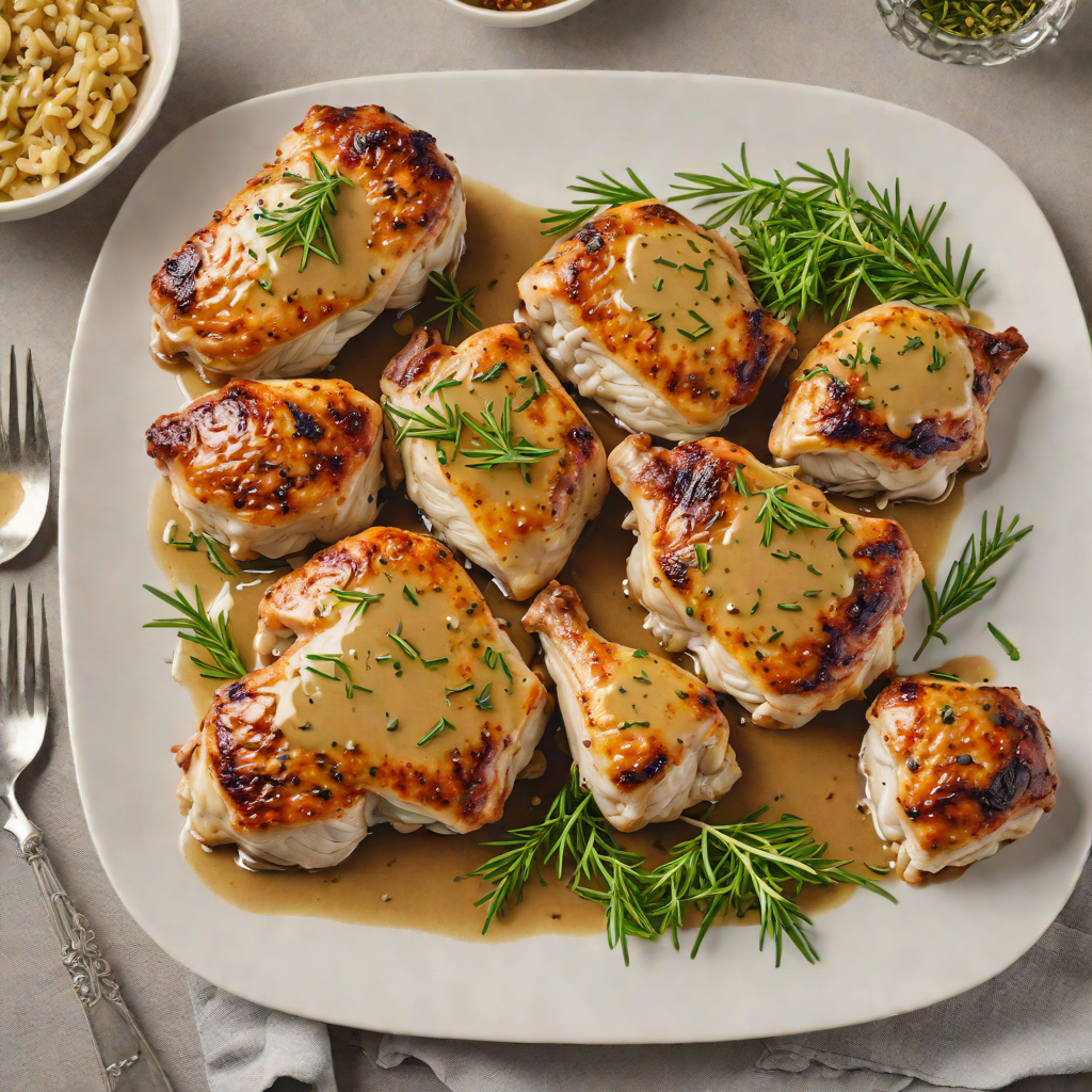 Pan-Seared Chicken Thighs with Rosemary and Garlic Pan Sauce