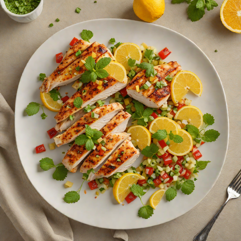 Pan-Seared Chicken with Citrus-Mint Salsa