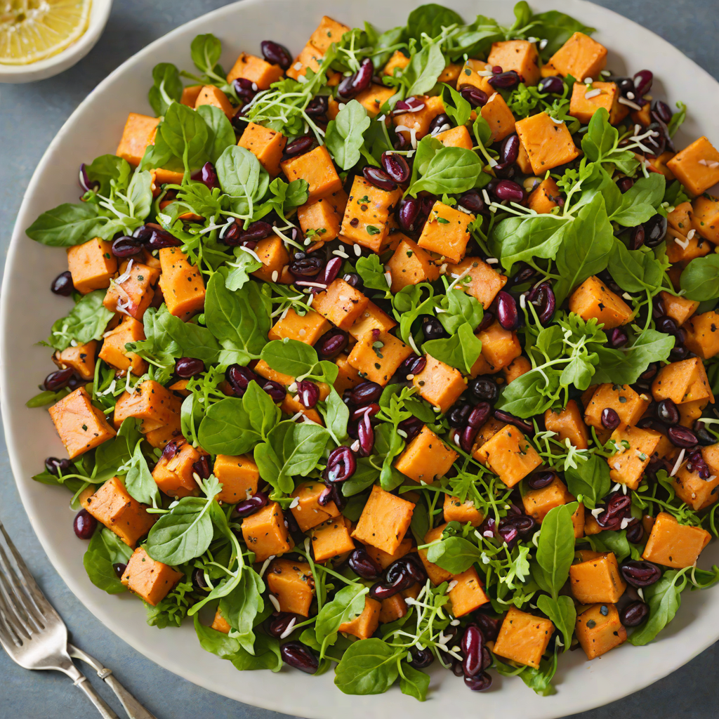 Wild Pepperberry and Lemon Myrtle Roasted Sweet Potato Salad