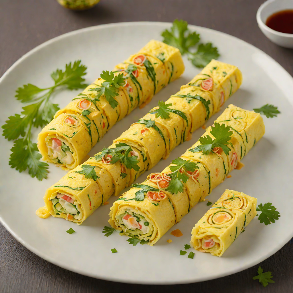 Tamagoyaki Rolled Omelette with Scallions