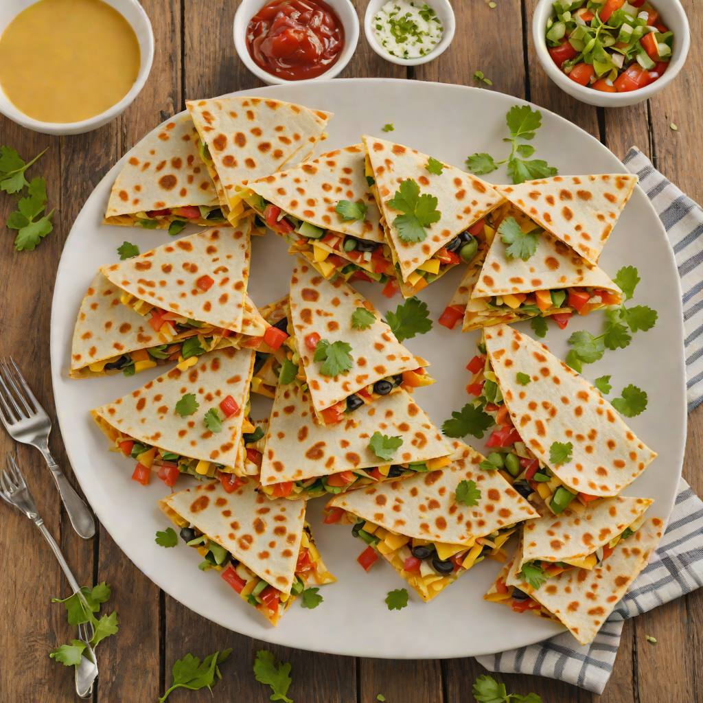Topeka-Inspired Mini Veggie and Cheese Quesadillas