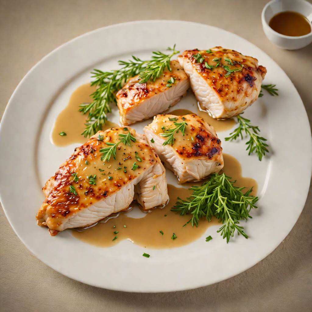 Pan-Seared Chicken with Garlic and Lemon Thyme Jus