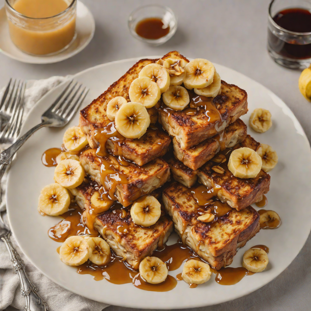 Gold Rum-Caramelized Banana French Toast Bake