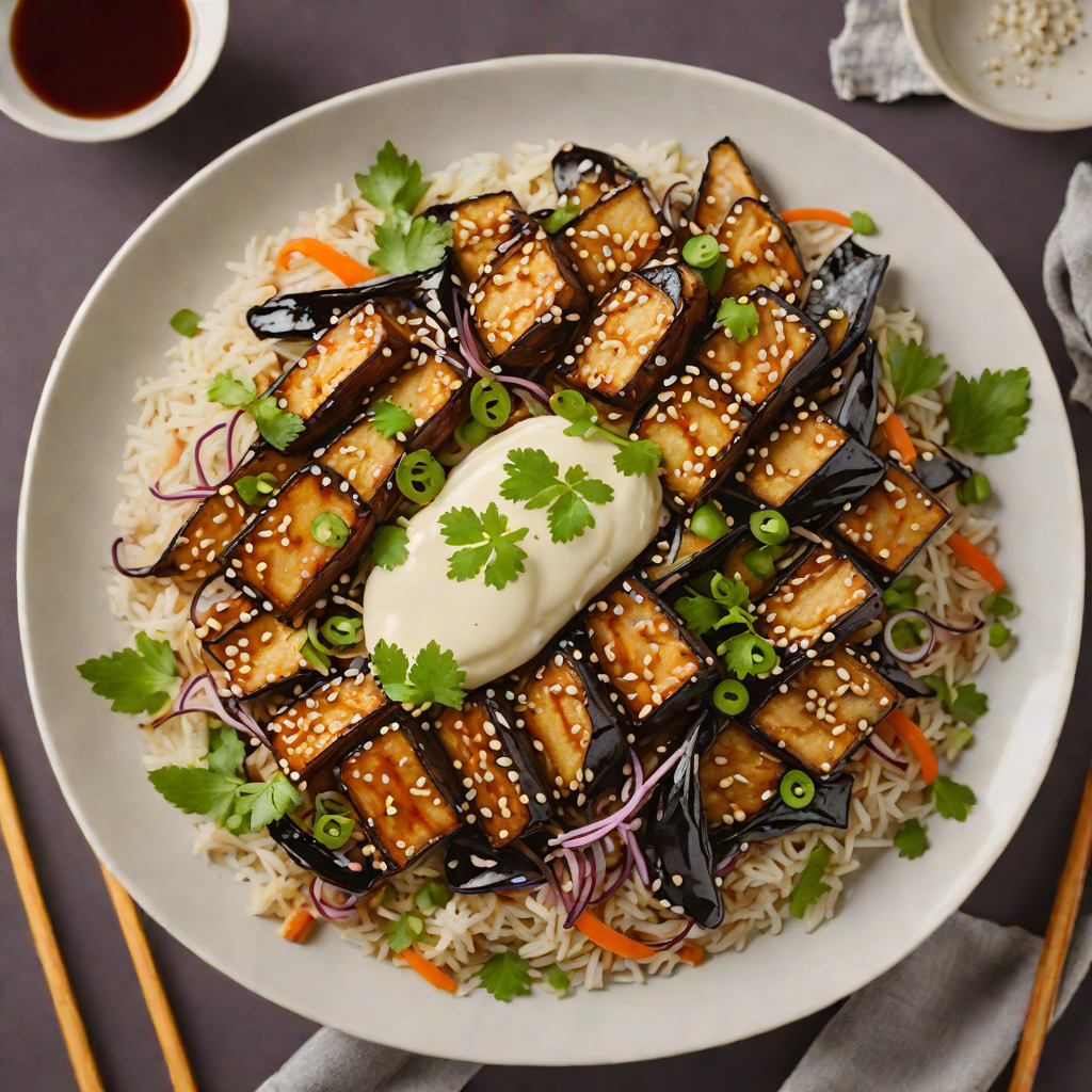 Stern Miso-Glazed Eggplant Donburi