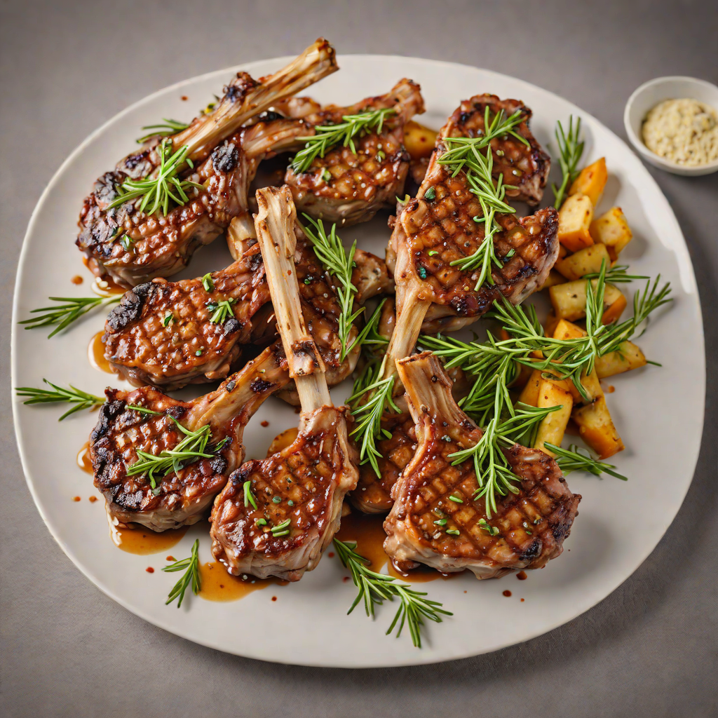 Sober Grilled Lamb Chops with Rosemary-Garlic Marinade