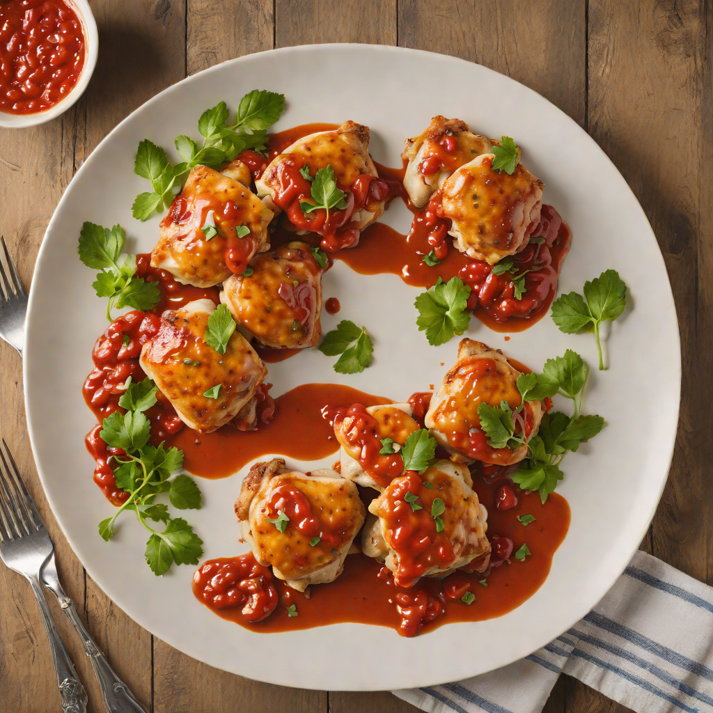 Pan-Seared Chicken Thighs with Roasted Piquillo Pepper Sauce