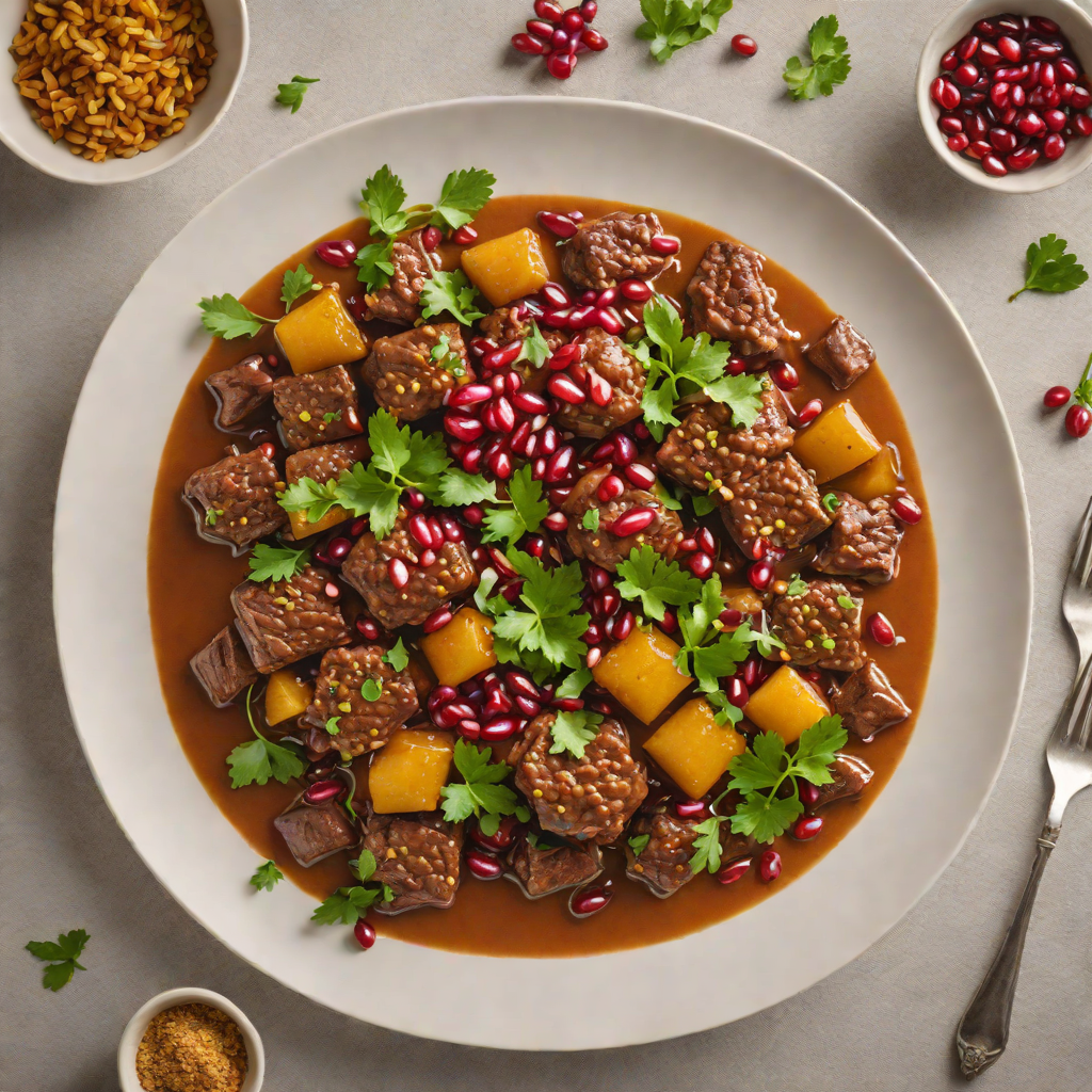 The Weeknd-Inspired Spiced Beef and Pomegranate Tagine