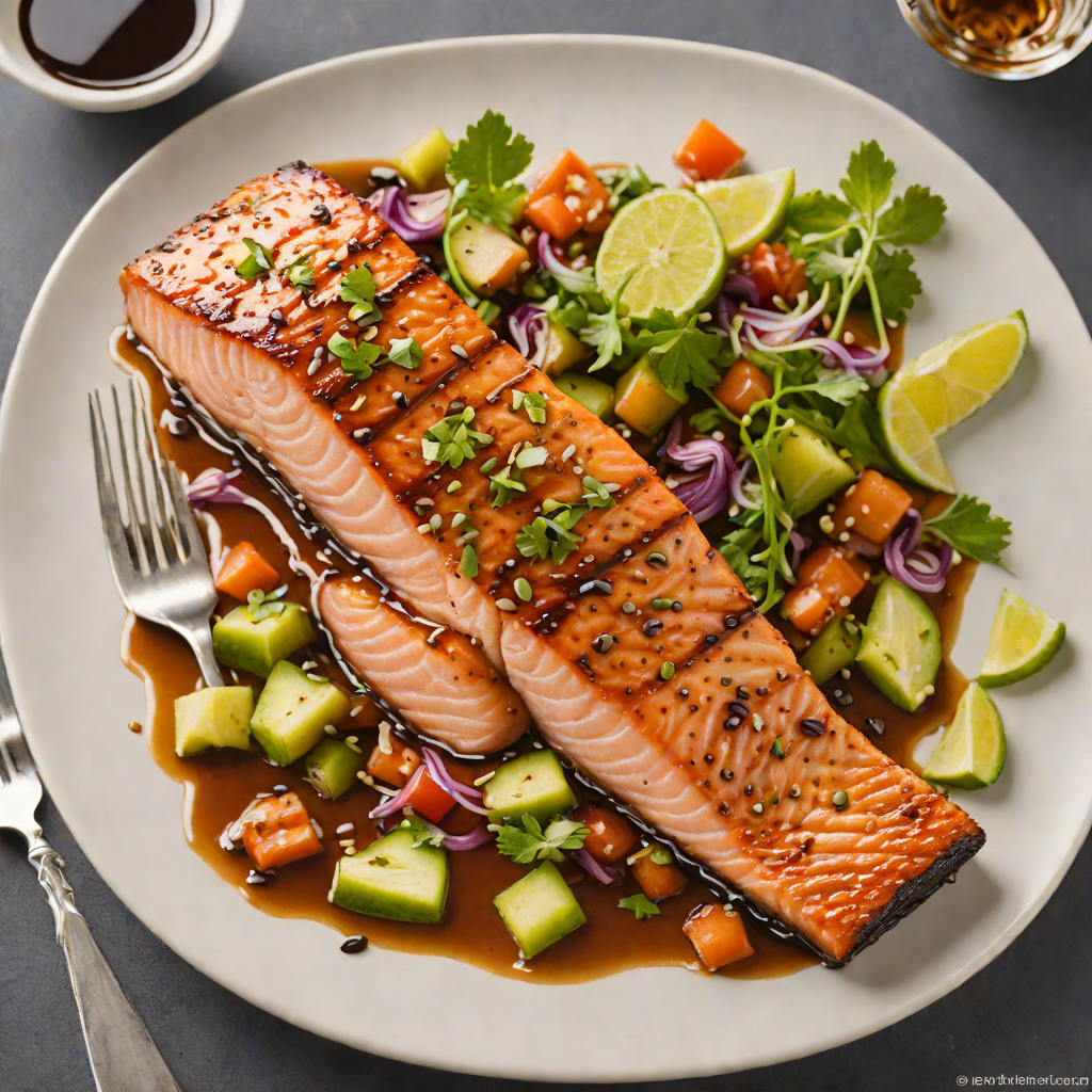 Seattle-Style Grilled Salmon with Maple Soy Glaze