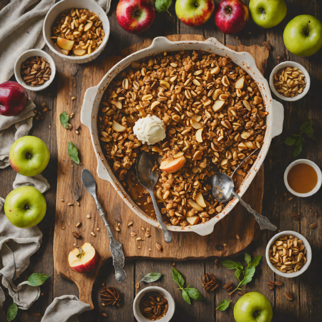 Spiced Apple and Chai Tea Crumble