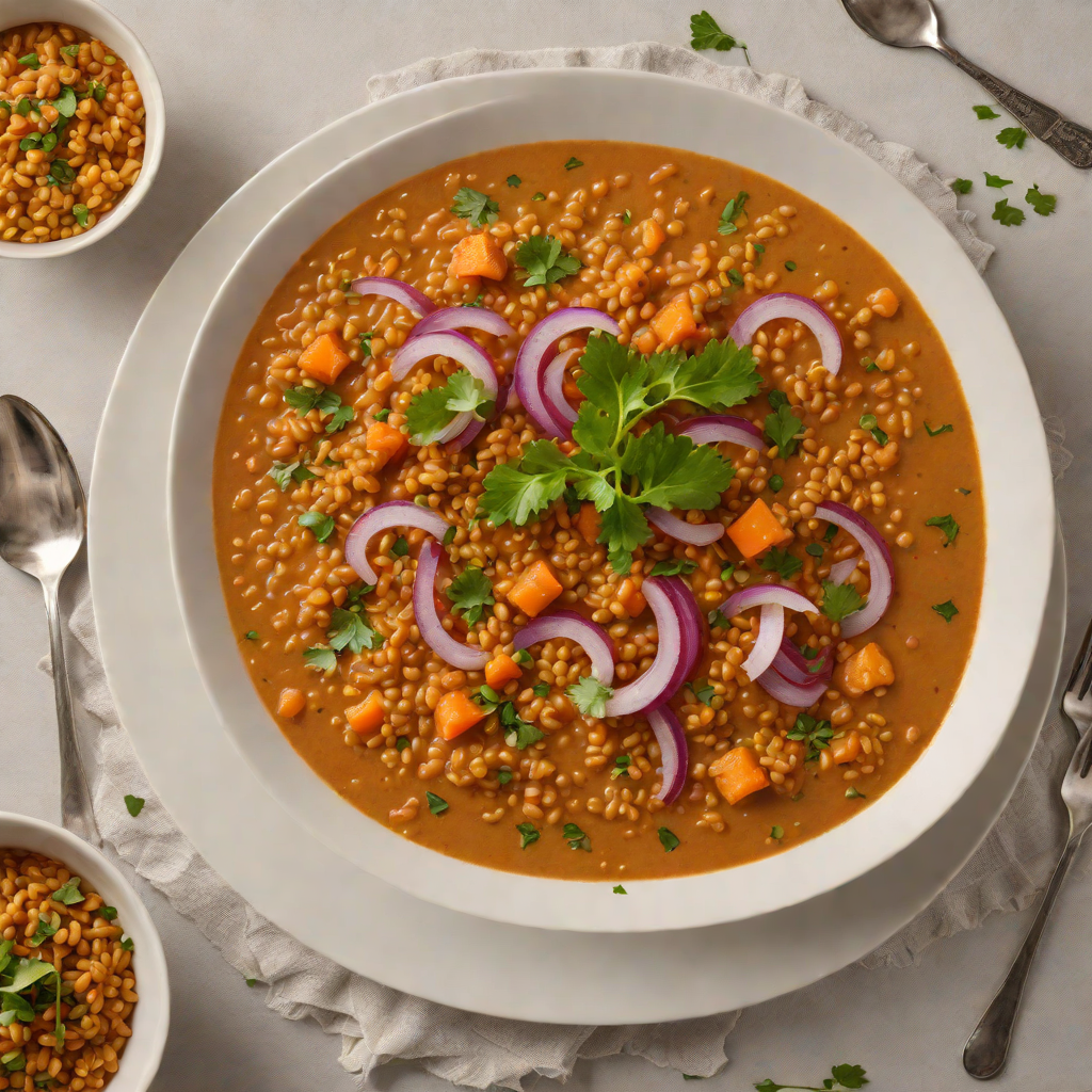 Berbere-Spiced Red Lentil Stew with Aromatic Onions