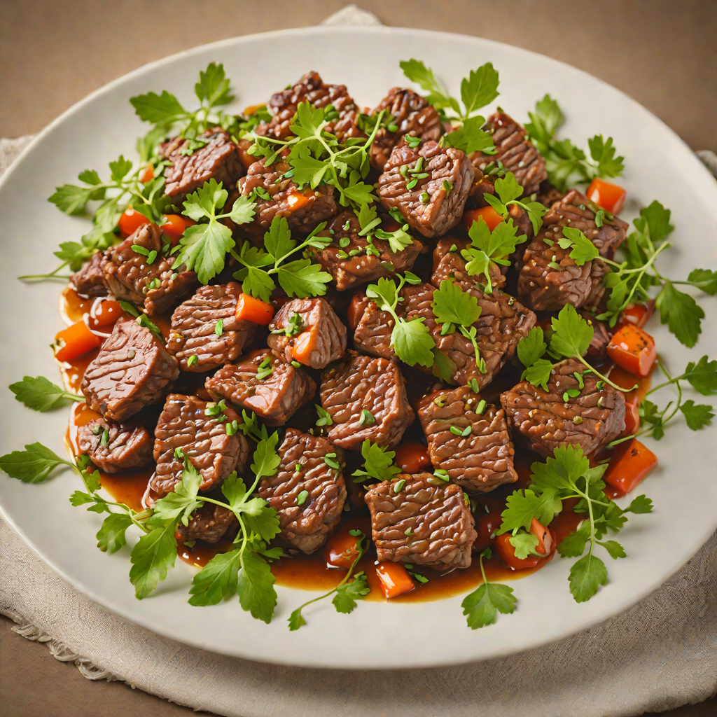 Sautéed Spiced Beef Tibs with Fresh Herbs