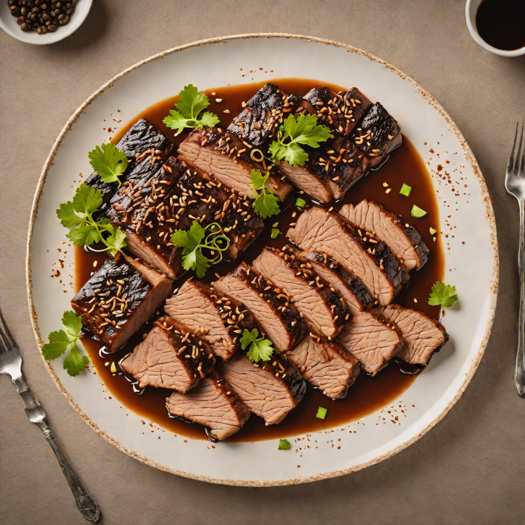 Slow-Braised Cantonese BBQ Brisket with Star Anise and Soy