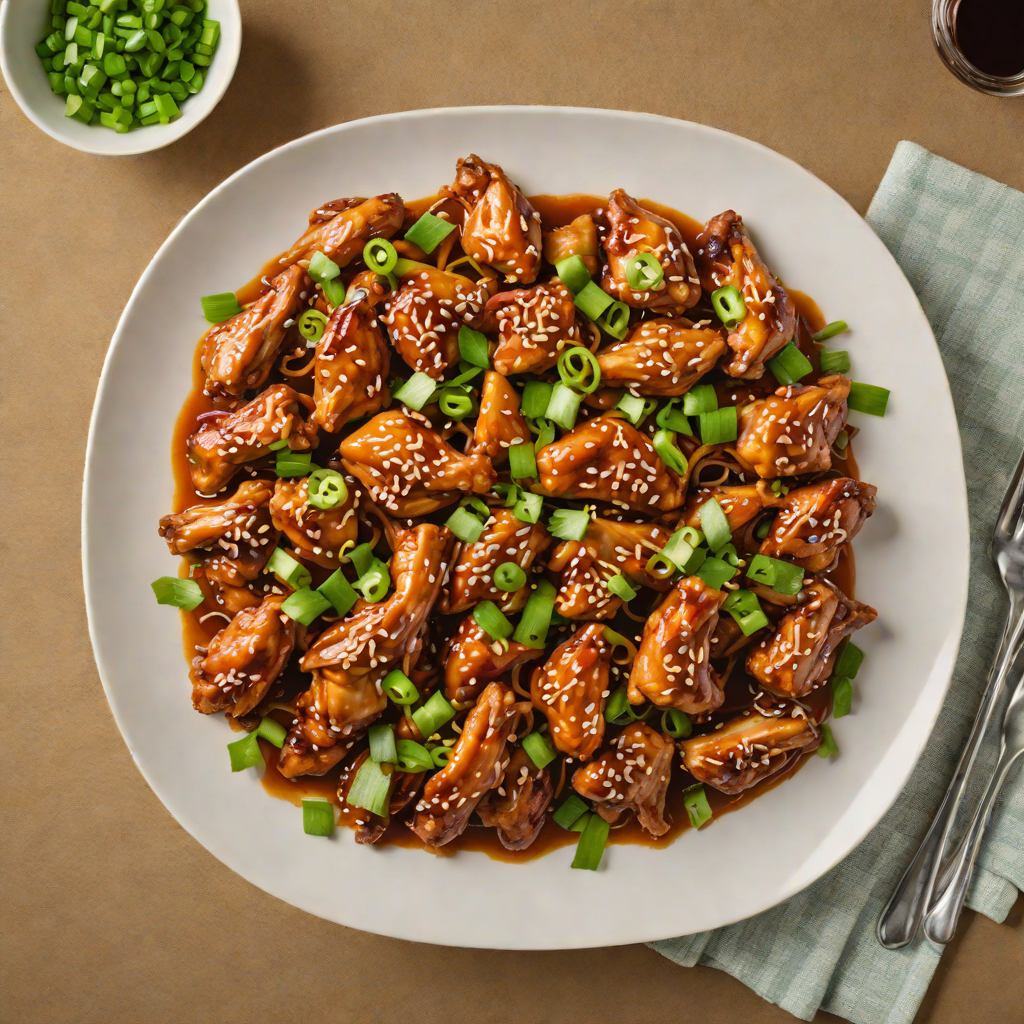 Stir-Fried Cantonese Soy Chicken with Ginger and Scallions
