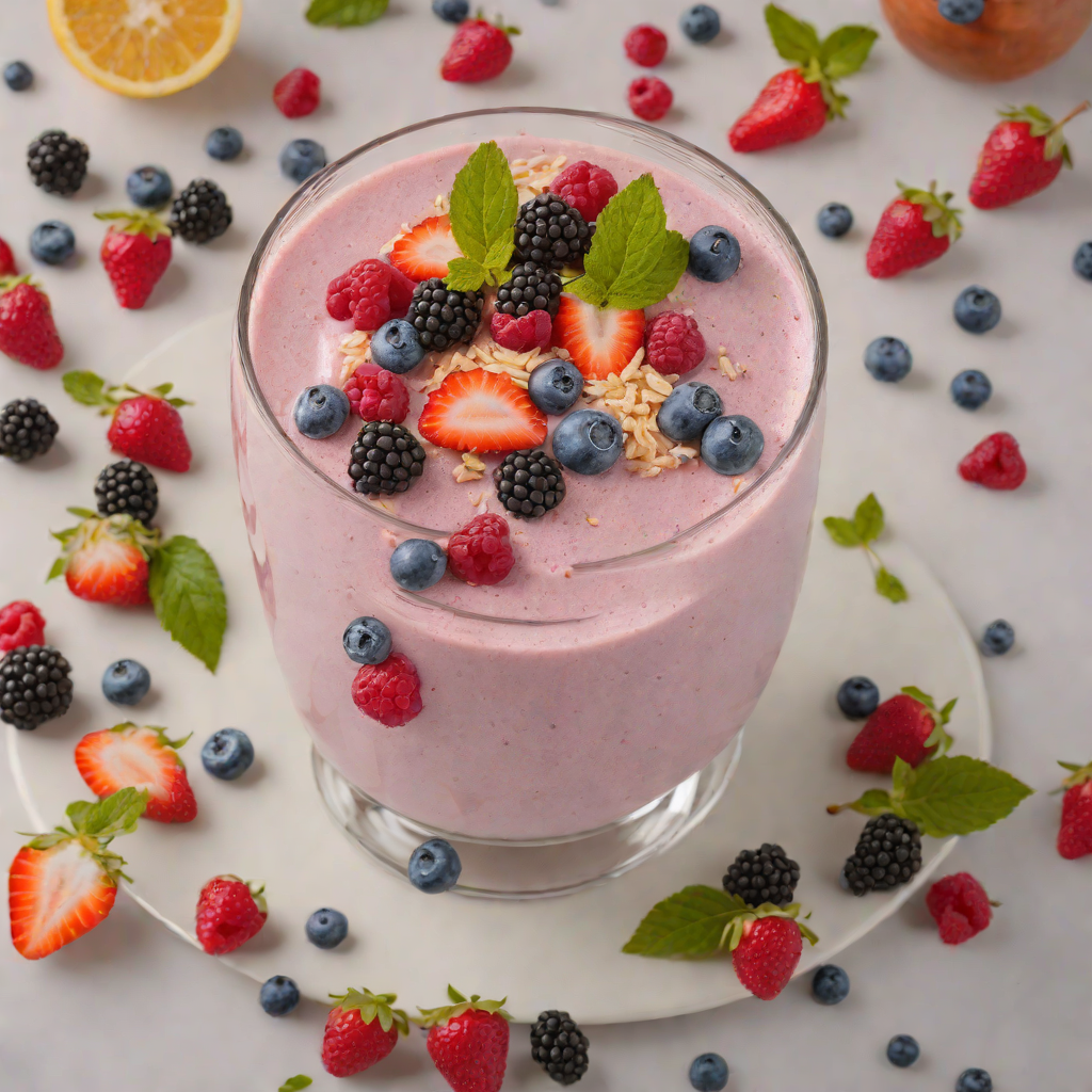 Collagen-Boosting Berry and Probiotic Smoothie