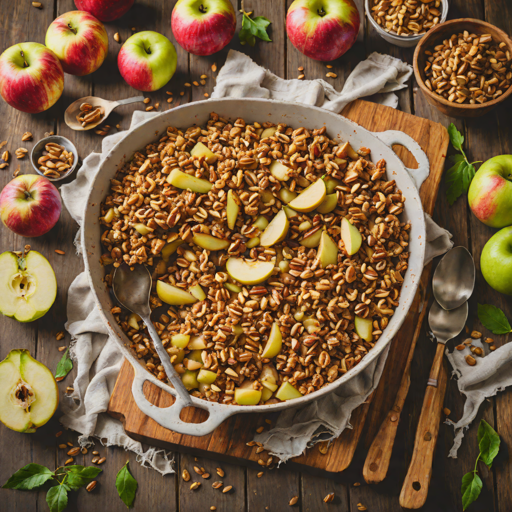 Maple-Spiced Apple Crisp with Walnut Crumble