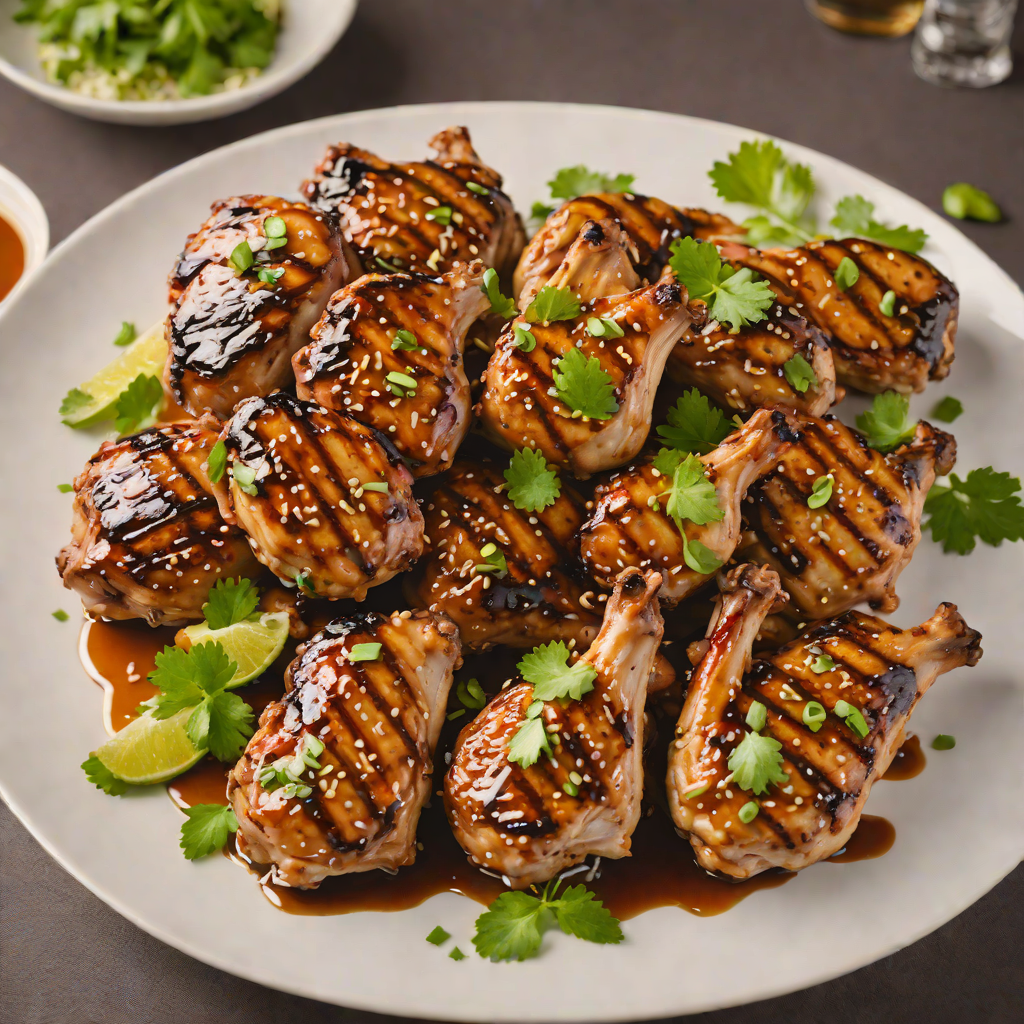 Soy-Sesame Marinated Grilled Chicken Thighs