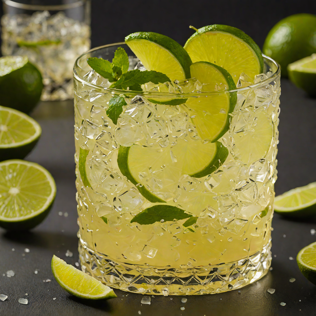 Cachaça-Infused Caipirinha with Fresh Lime and Sugar