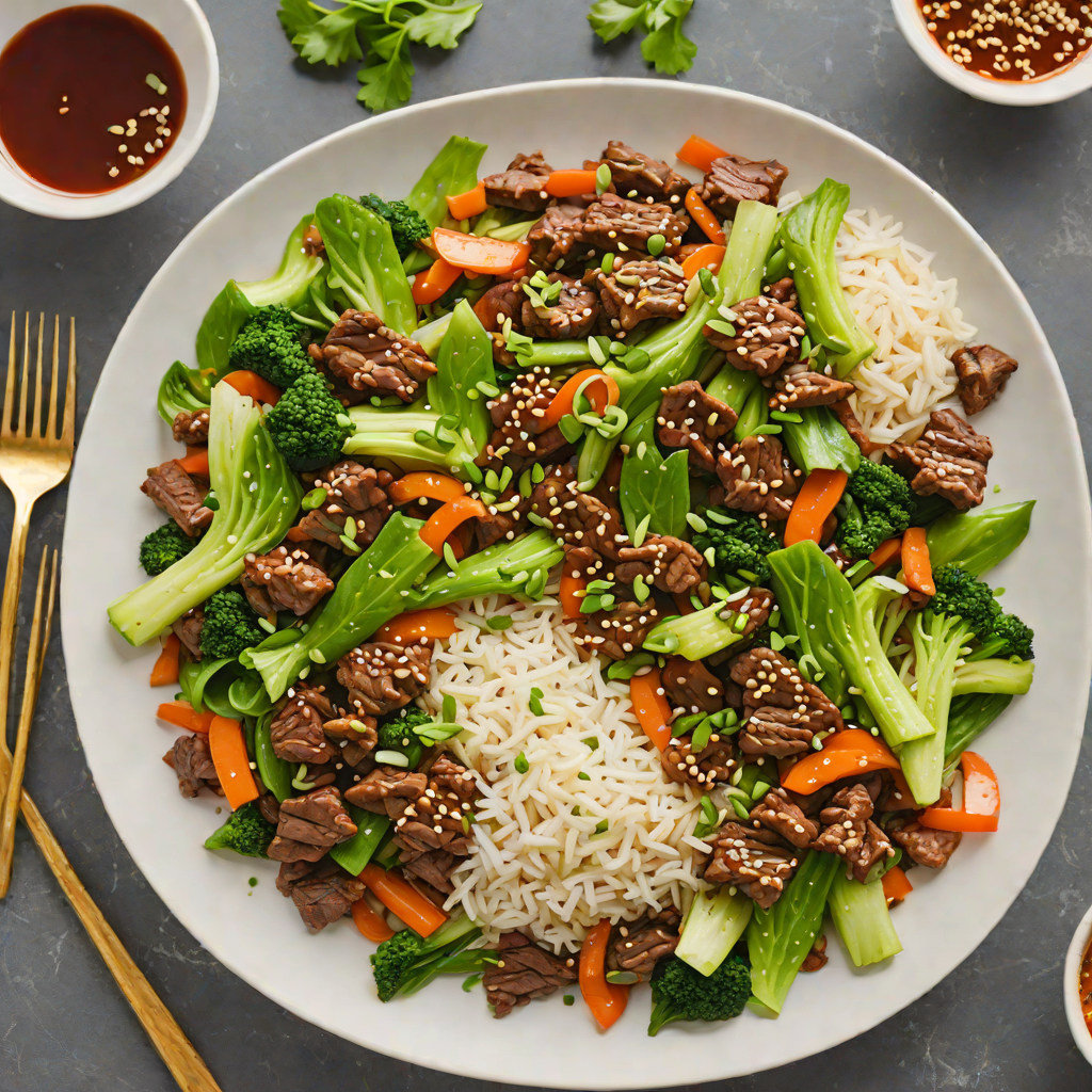 Spicy Korean-Inspired Beef Stir Fry with Gochujang and Bok Choy