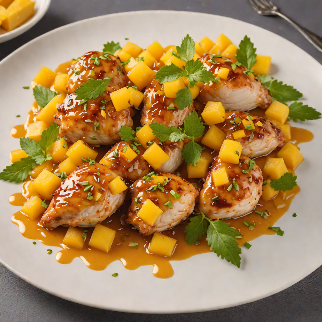 Sautéed Chicken with Sweet and Tangy Mango-Pineapple Glaze
