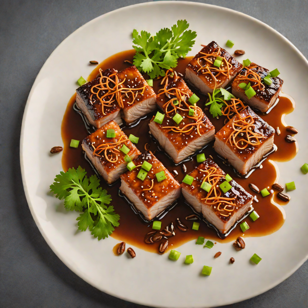 Soy-Braised Pork Belly with Star Anise and Scallions