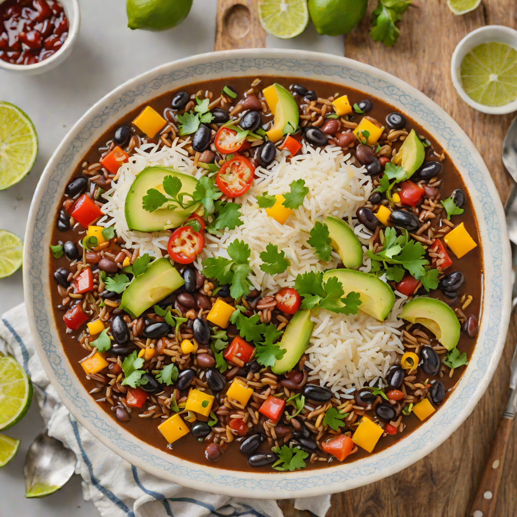 One-Pot Spicy Mexican Black Bean and Rice Stew