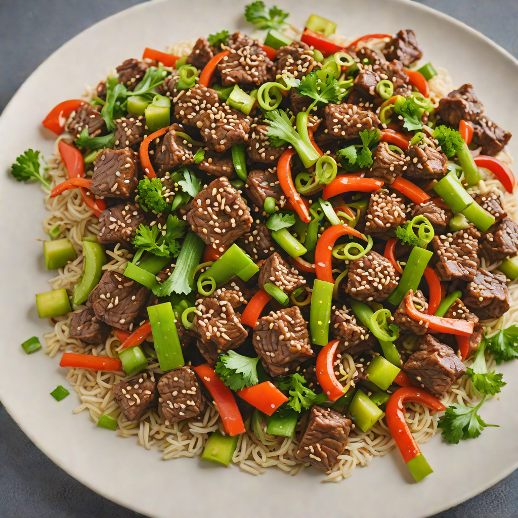 Stern-Spiced Beef Stir Fry with Garlic and Scallions