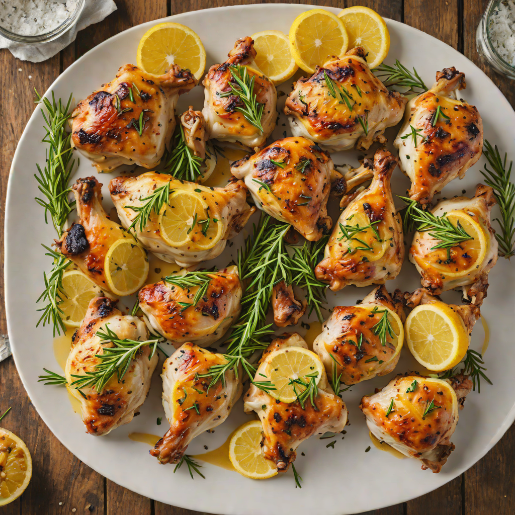 Sober Lemon-Rosemary Roasted Chicken Thighs