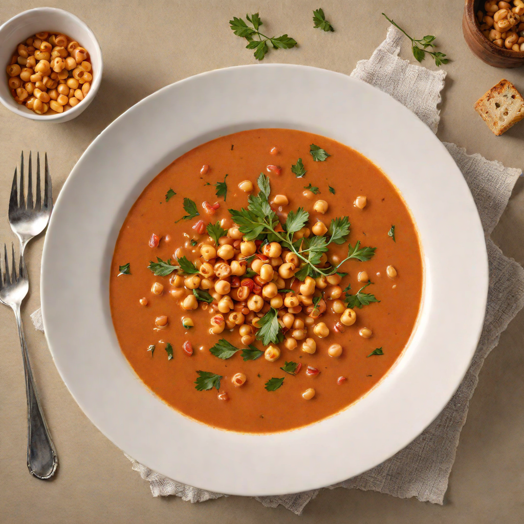Grave Tomato and Chickpea Soup with Smoked Paprika