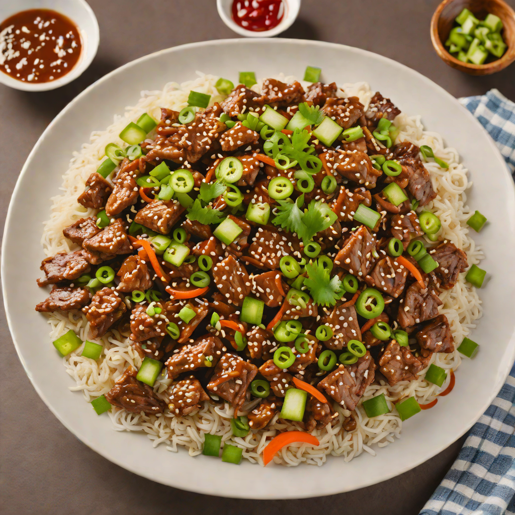 Spicy Korean-Style Pork Bulgogi with Scallions